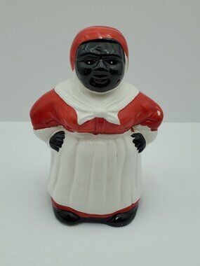 African American Maid Ceramic Bank Americana Black Woman 6.25" Ceramic Coin Bank